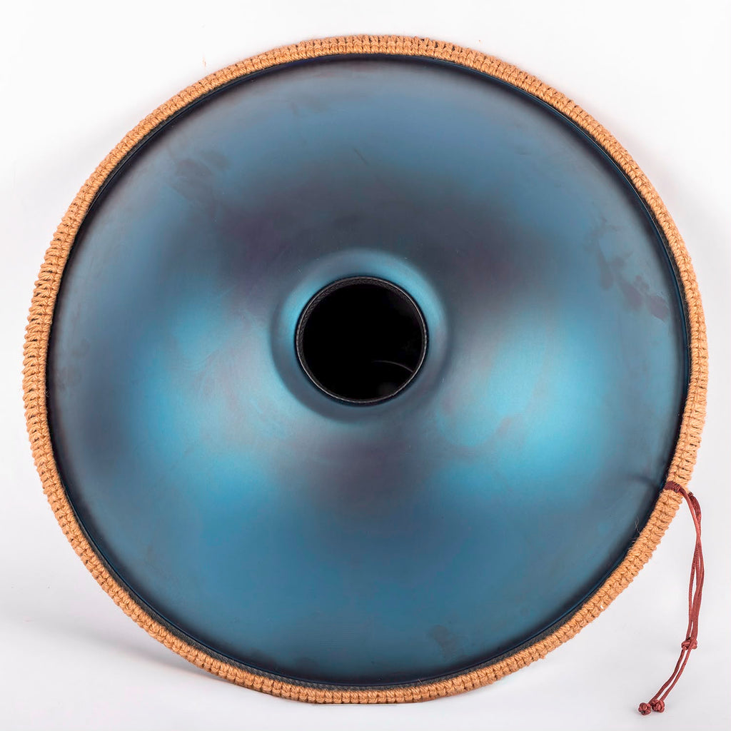 Tetra Handpan | D Kurd | 10 Notes | Stainless Steel | Space Blue | 440 Hz